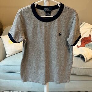 Ralph Lauren Polo Gray and Navy Tee